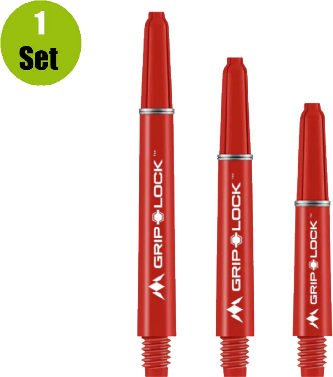 Mission Griplock Shaft Red - Dart Shafts Medium