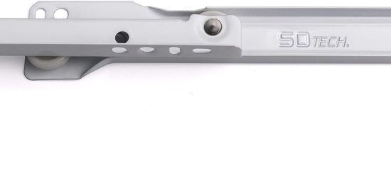 SOTECH 1 paire de guides à rouleaux RT3-30-B12.5-L250- NF , longueur 250 mm, revêtement en poudre blanc