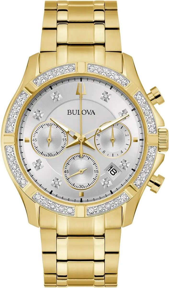 Bulova Sutton 98E113 Horloge - Staal - Goudkleurig - Ø 42 mm