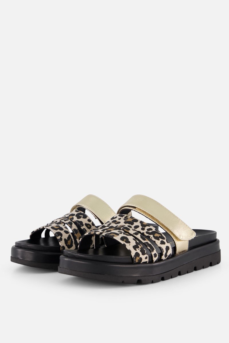 Marco Tozzi Leopard Sandalen bruin Synthetisch - Dames - Maat 37