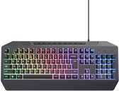 Trust GXT836 Evocx - Clavier Gaming avec Siècle des Lumières - Repose-poignets - Touches multimédia - Qwerty US - Zwart