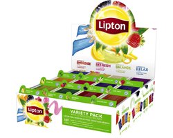 Lipton Feel Good Selection Tea Variety Box - 180 Theezakjes - Theedoos - Thee Assortimentsdoos - 15 x 12 Zakjes