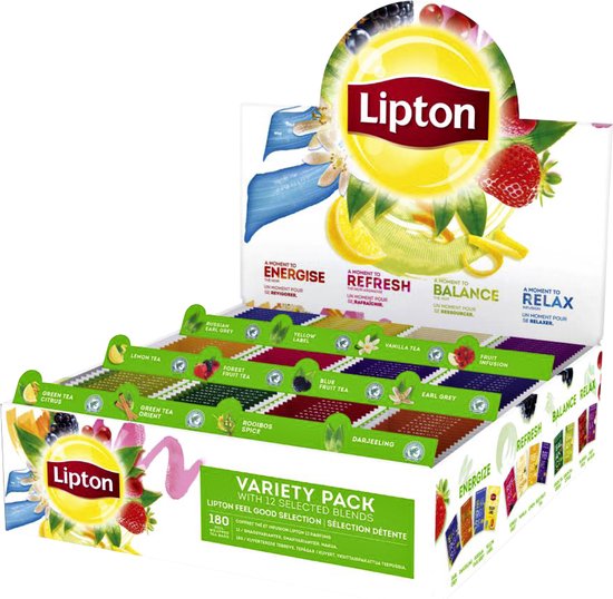 Thee Lipton assortimentsbox 12x15stuks