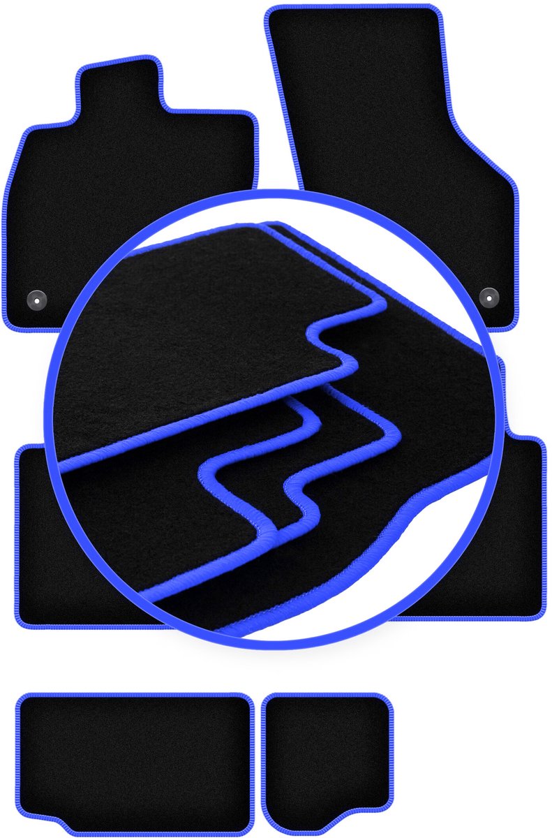 CARLUX-BLUE automatten voor: Seat Tarraco 7-zitter (2018-)