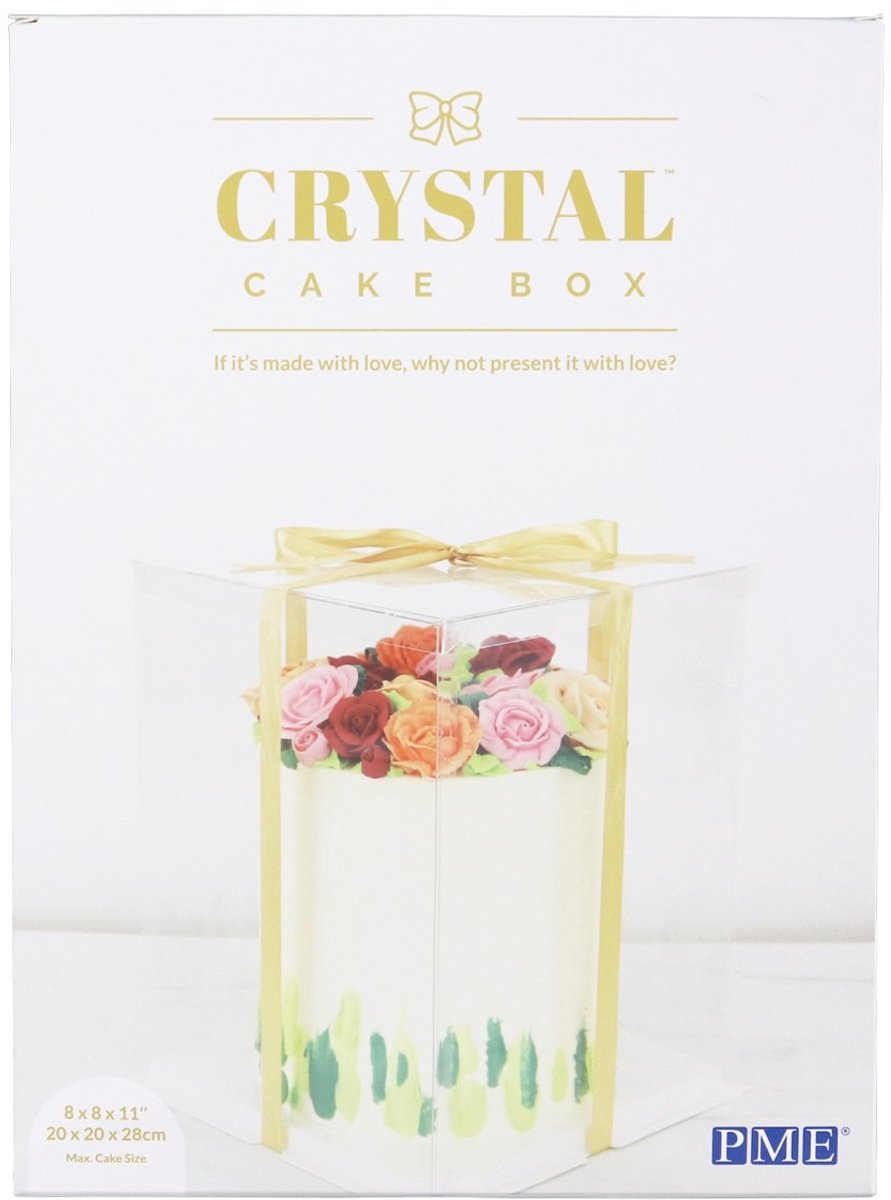 PME Taartdoos Crystal 22x22x30cm