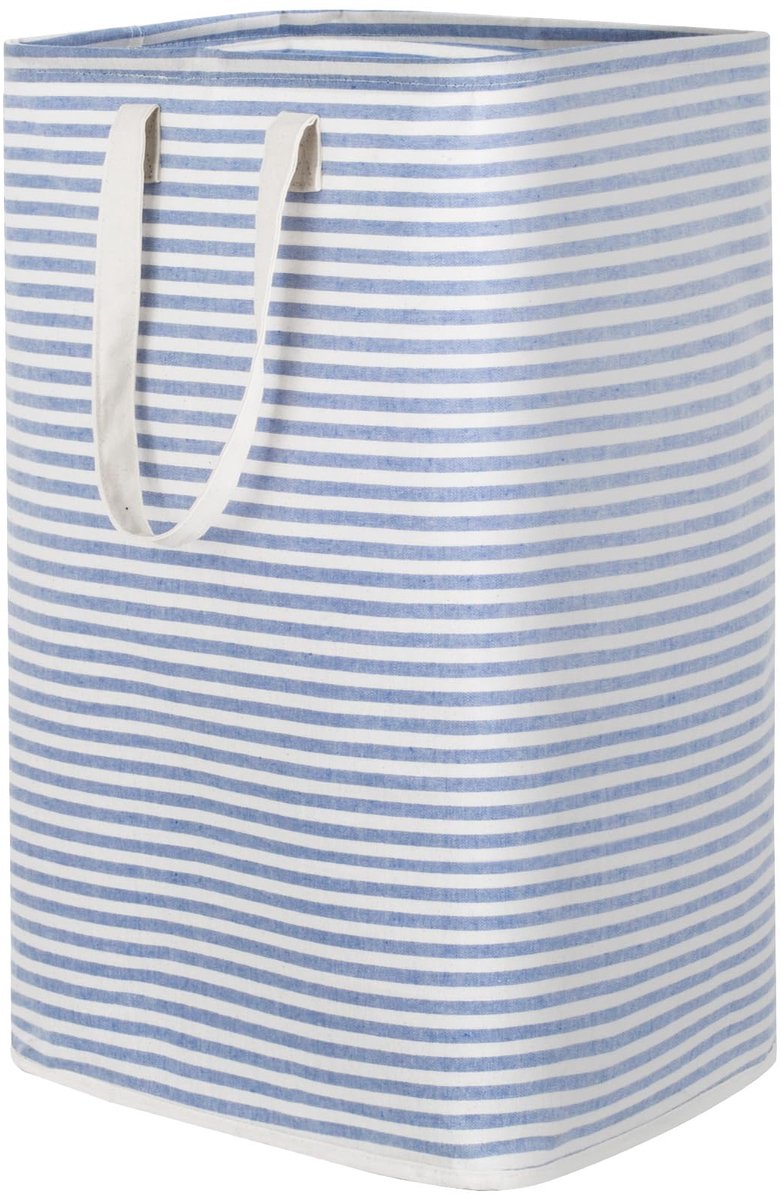 Unyqoos ® Opvouwbare Waterdichte Wasmand van 80 Liter met Handige Handgrepen in Blauw voor Diverse Opbergoplossingen