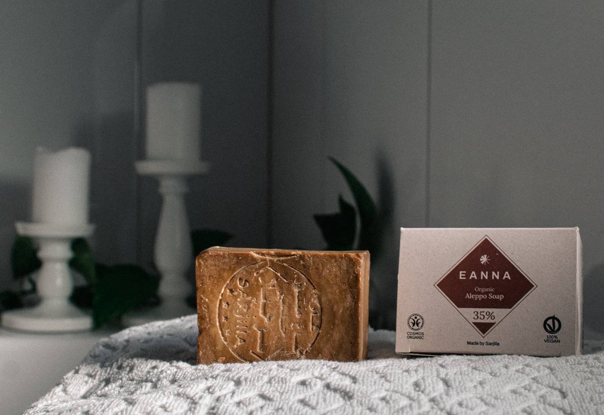 Eanna - Aleppo organische zeep - 200g - 20% Laurierolie - 100% olijfolie