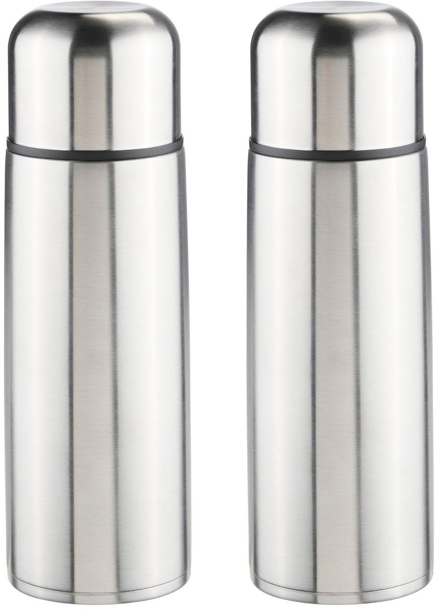 HI Thermosfles - 2x - 0,75 liter - 27 cm - RVS - isoleerkan 