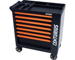 Gereedschapswagen Gevuld – 255-Delig – 7 Lades – Incl. Gratis Complete Schroevendraaierset – Afsluitbaar / Met Slot | Centurius