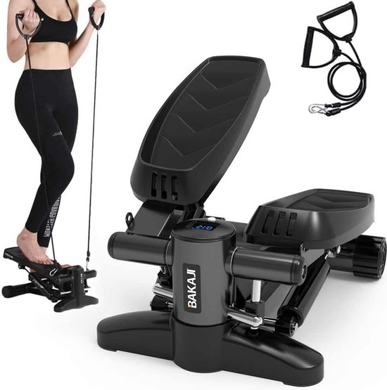 Stepper Fitness Apparaat voor Thuis - Cardio en Spiertraining met LCD-Display en Antislip Pedalen