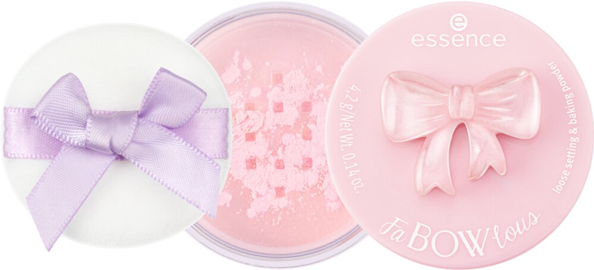essence FaBOWlous Loose Setting & Baking Powder 01 Bow, Set, Go! - 4,2 gr