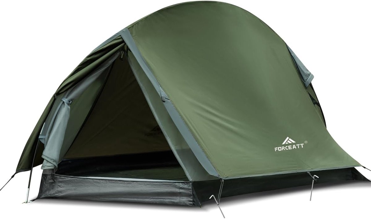 Lichtgewicht Campingtent voor 1-2 Personen - Waterdicht, Snel Op te Zetten voor Kamperen en Trekking
