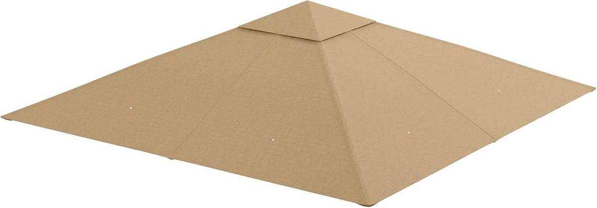 Reservezeil voor Paviljoen en Tent - UV-Bescherming, Hoge Dichtheid, 3 x 3 m, Beige