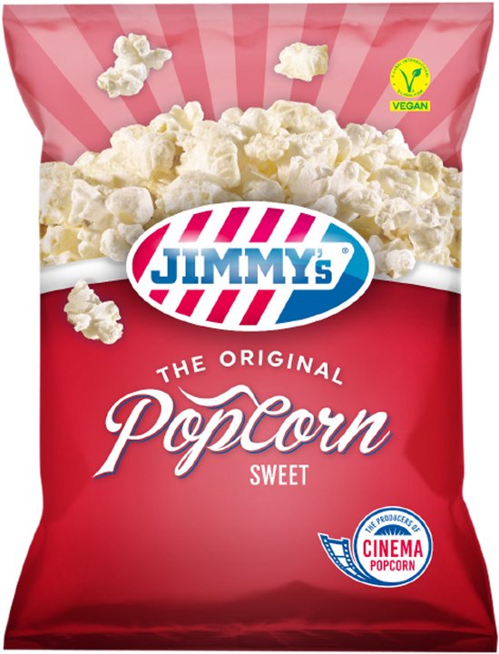 JIMMY's Popcorn - Zoet - Sharing bag - 12 stuks