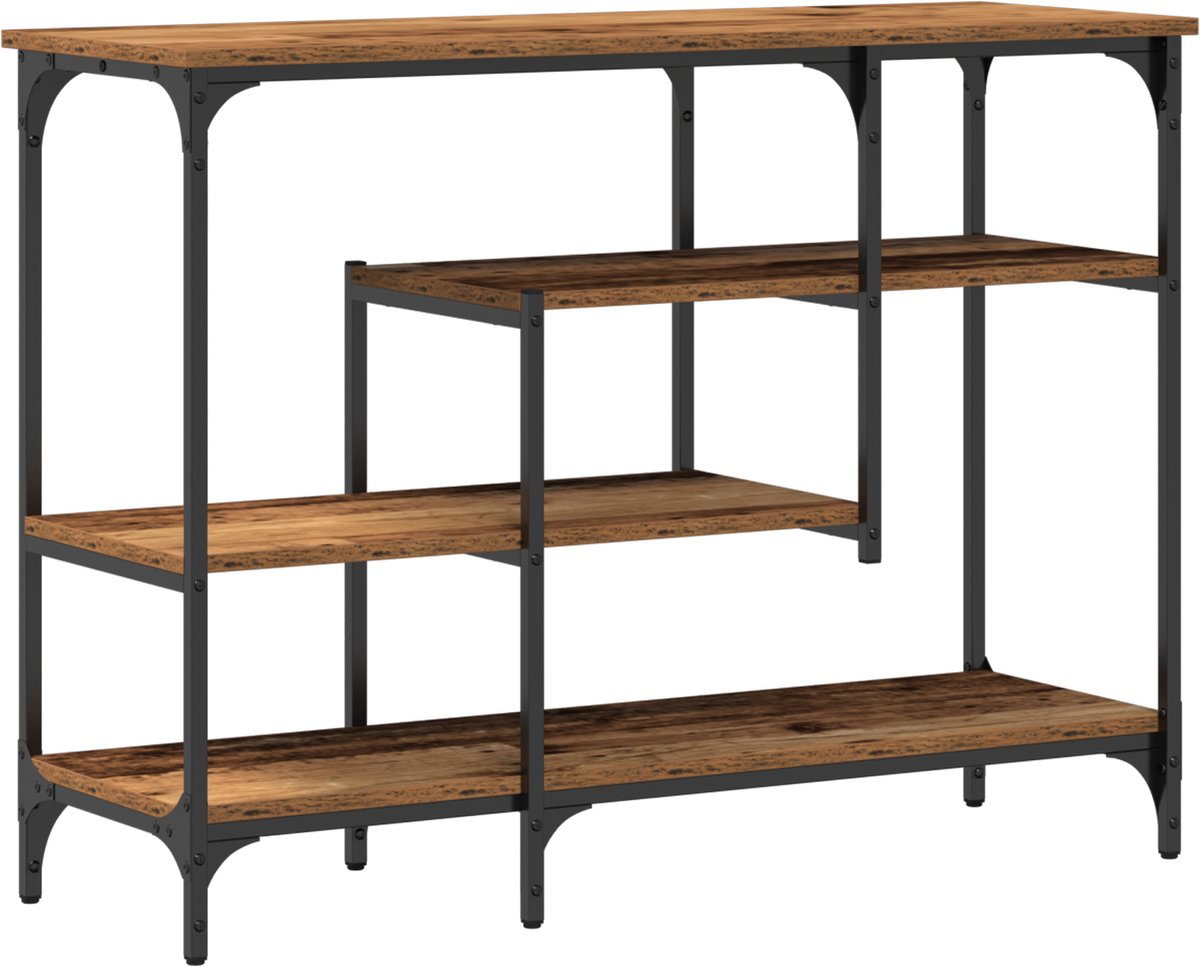 vidaXL Console - Tafel - Oud - hout - 100 - x - 35 - x - 75 - cm