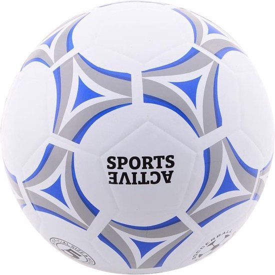 Wit met blauwe en grijze patronen, met "SPORTS ACTIVE" logo.