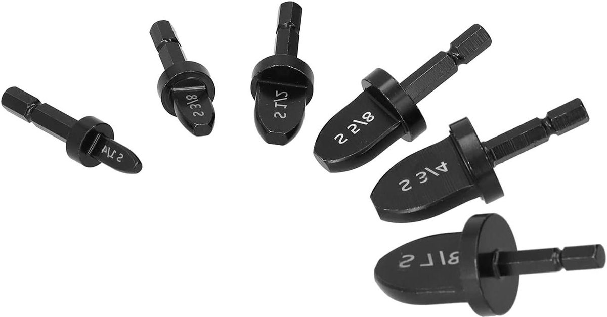 6 Stks Buis Expander Set Zachte Koperen Tubing Flare Tool Hex Handvat Pijp Swaging Bit Kit Airconditioner Ruimer Accessoires Inclu 7/8 "3/4" 5/8 "1/2" 3/8 "1/4"