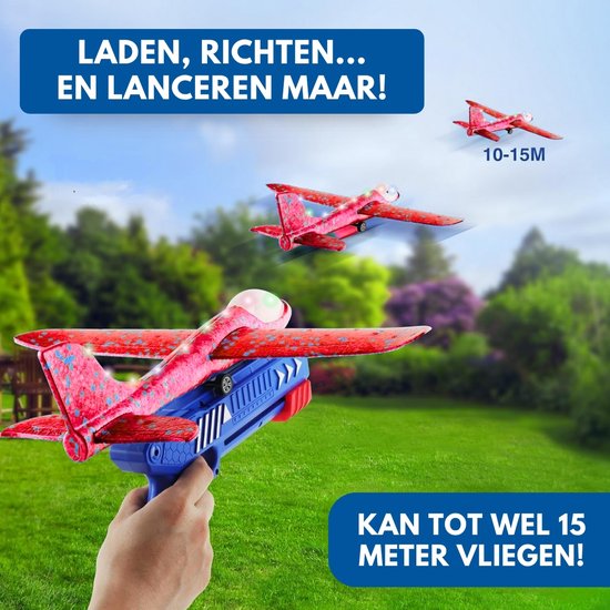 Airplane Launcher Toy | Plezier - Katapult Vliegtuig voor Uren Speelpl