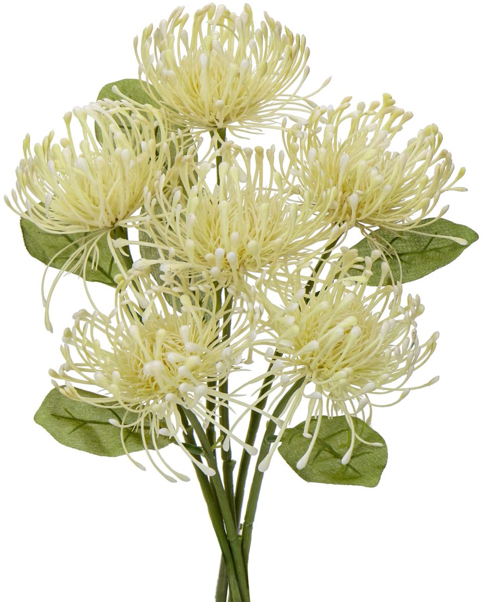 Ibenzoa® Set van 6 Kunst Chrysanten met Flexibele Steel - Perfect voor Tuin, Feest en Decoratie