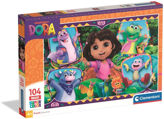 Clementoni - Puzzel - 104 Stukjes - Dora the Explorer - Puzzel Voor ...