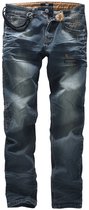 Black Premium by EMP Blauwe spijkerbroek met stonewashed look, vernietigde effecten en praktische zakken met 5 vakken – verborgen ritssluiting - Heren - W38L34