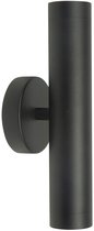 Wandlamp | 5,5 cm | perugia | 2 lichts | GU10 | zwart | metaal | moderne verlichting