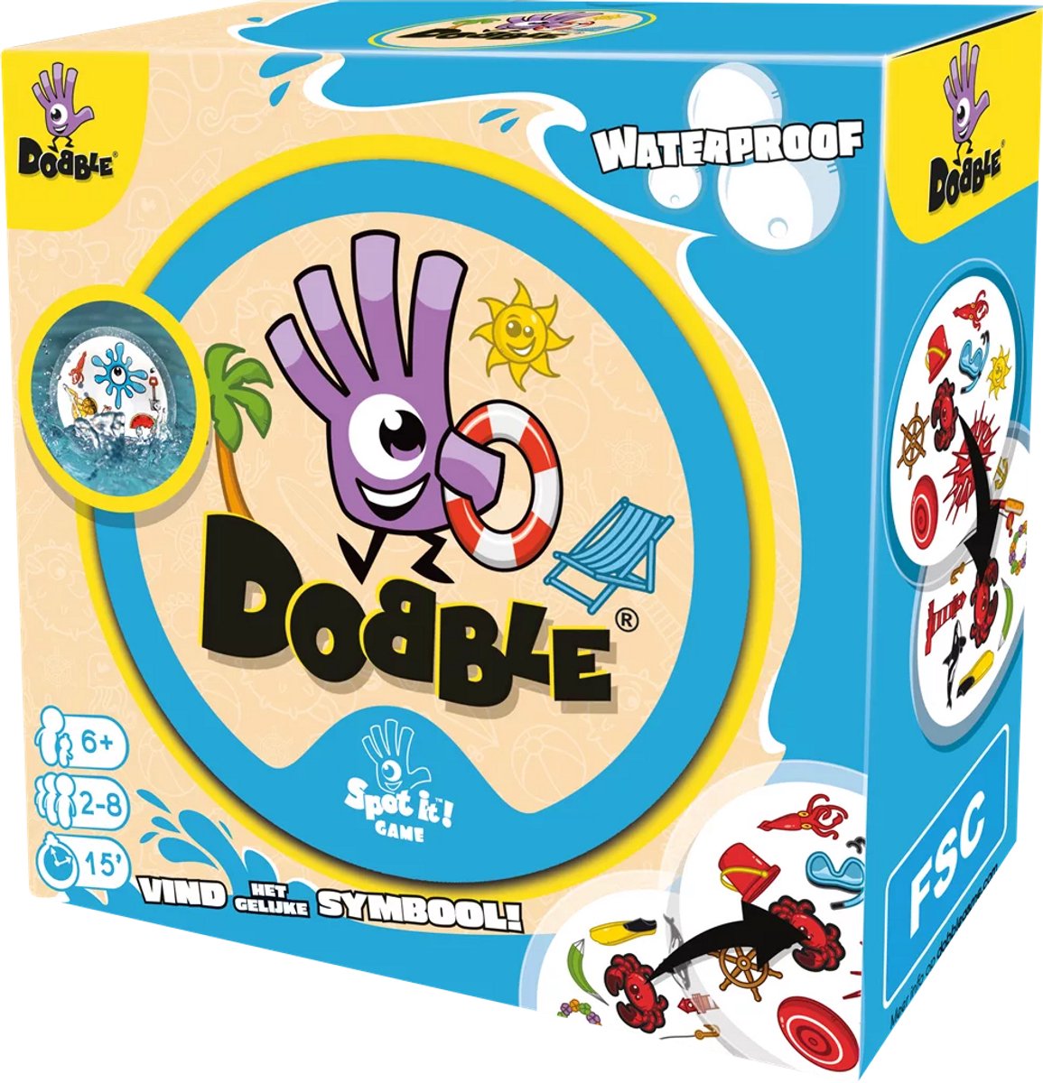 Dobble Waterproof - Kaartspel - Waterbestendig - Vakantie & Strand — afbeelding 5