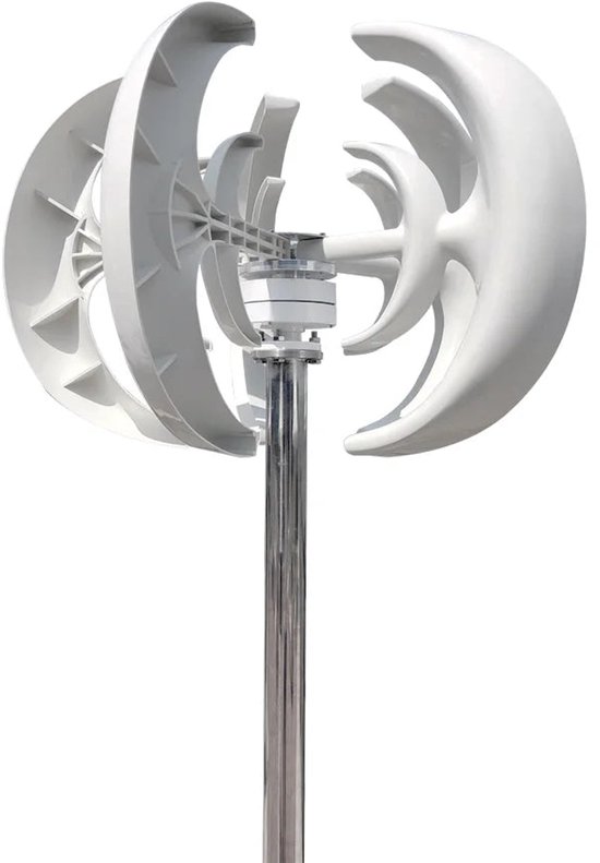 Foto: Windturbine windmolen windturbine generator windenergie verticaal as 3000w 48v met mppt hybride regeling 5 messen stille en effici nte energieoplossing voor thuisgebruik en off grid systemen