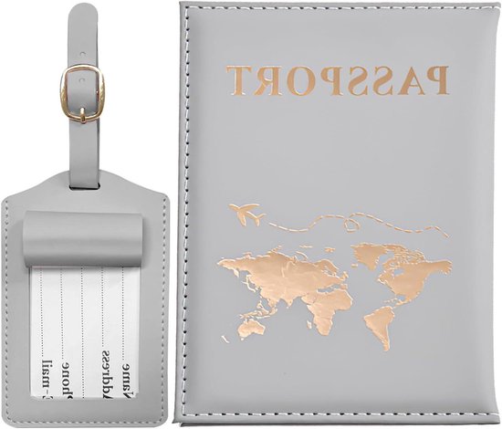 Yitobici RFID-paspoorthoes van PU-leer voor creditcards, identiteitskaarten en reizen, Roze, RFID-portemonnee