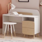 Bol.com CBA - Bureau - 99 cm - Wit aanbieding