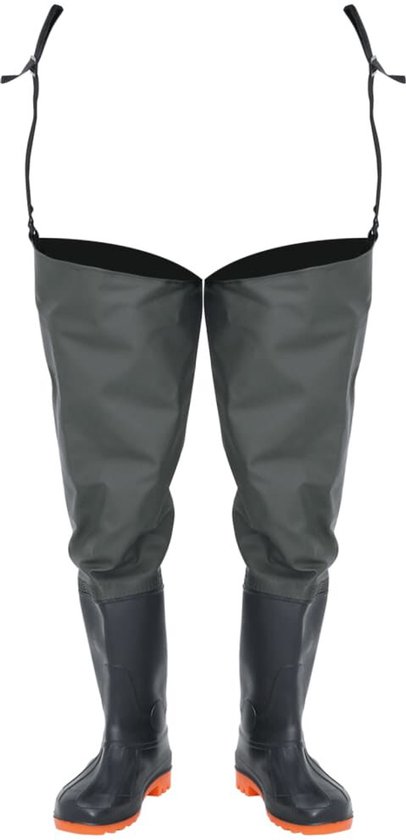 Bottes de pêche vidaXL, taille 42, vert foncé