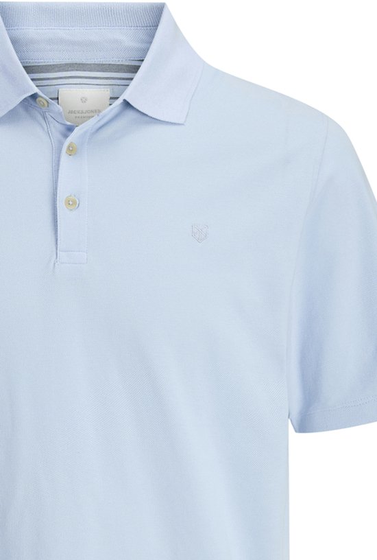 Polo Jack & Jones Jprbluwilliam Wash SS Polo Sn 12257315 Chambray Blue Homme Taille - L