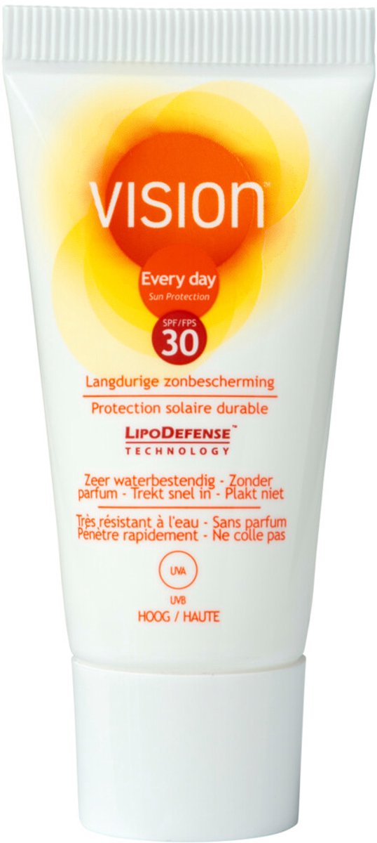 Goedkoopste 2x Vision Zonnebrand Every Day Sun SPF 30 Mini 15 ml