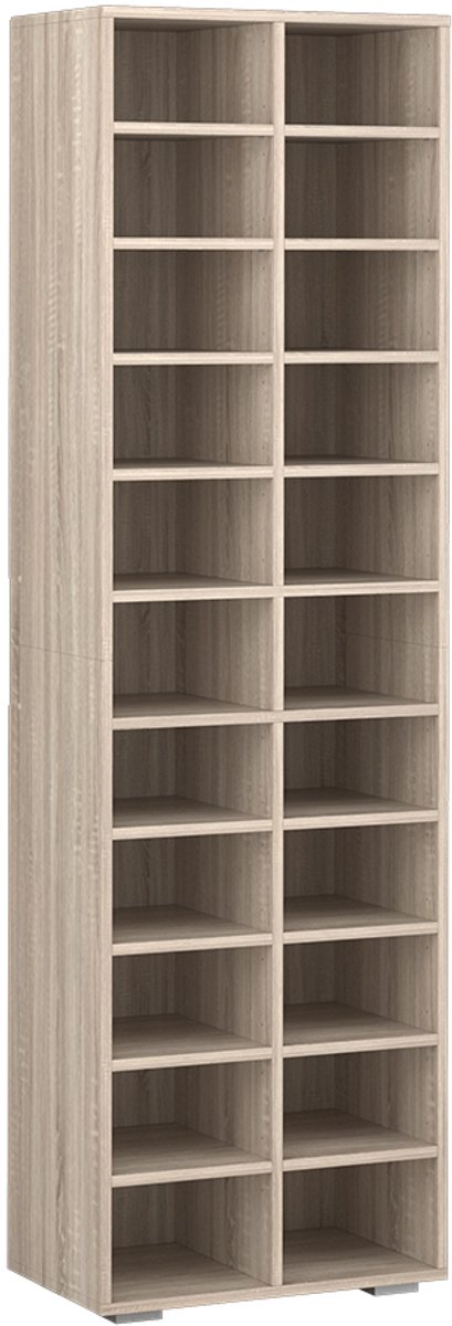 Vicco Paris Schoenenkast – 52.4 x 183.3 cm 22 vakken Sonoma