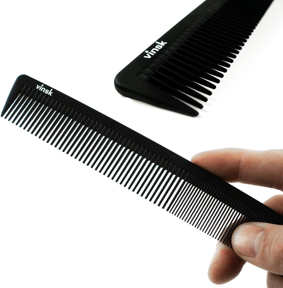 Carbon kam voor baard en haar - Antistatisch en breukvast - Voor perfecte haarstyling