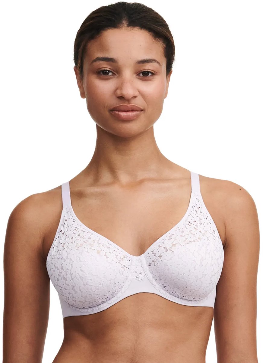Chantelle Beugel Bh - voorgevormd - Norah - Volledig kant - stevige bh grote maten - T-shirt bh - 75B - Lila