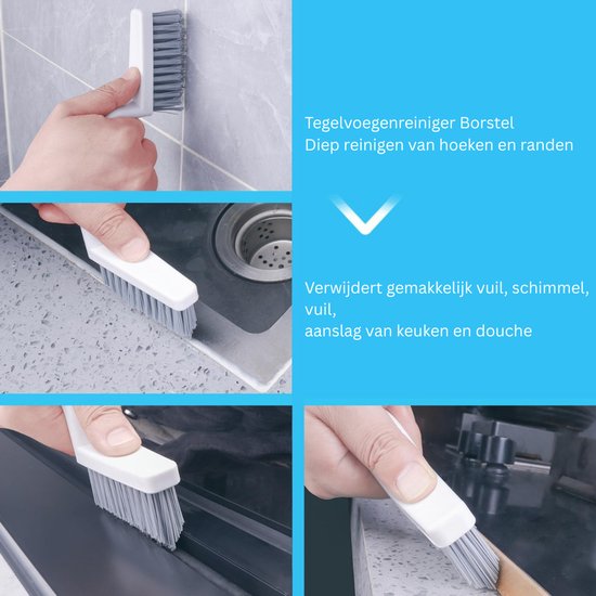 CRLYN® Voegenborstel Badkamer - Voegenreiniger - Schrobborstels van CRLYN — afbeelding 2