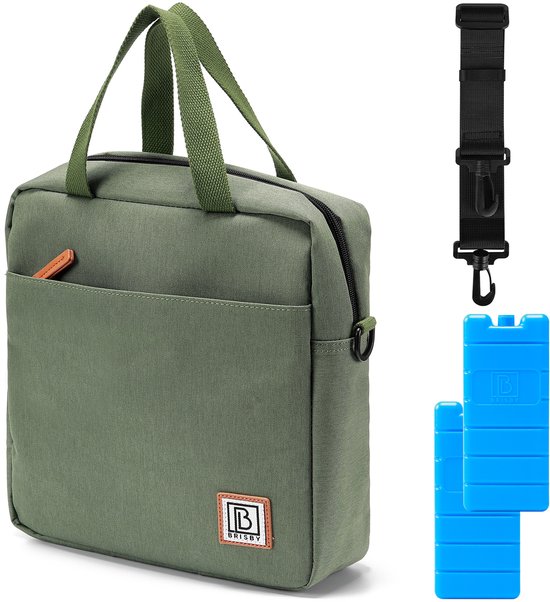 Brisby Koeltas 7L Groen + 2 Brisby Thermosbekers Groen - Complete Lunch-set voor Onderweg! van Brisby — afbeelding 2
