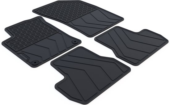Tapis de voiture en caoutchouc Citroen C3 - Année de construction : 2013 - 12/2016 - Ajustement d'origine - 4 pièces