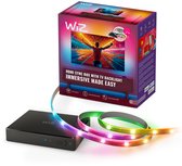 WiZ HDMI Sync Box met TV verlichting - WiZ Entertainment Starterkit - Inclusief RGBIC LED strip voor 75-85 Inch TV's - Synchroniseer je verlichting met films, games en muziek - HDMI 2.0 - 4K ondersteuning bij 60Hz