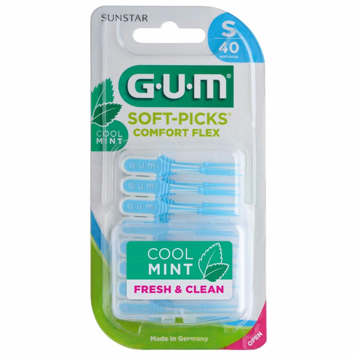 Bol.com GUM Soft-Picks Comfort Flex Mint Small - 3 x 40 stuks - Voordeelverpakking aanbieding
