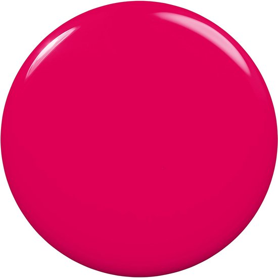 Een cirkel van felroze essie nagellak.