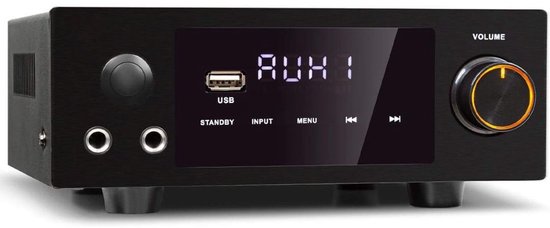 Audio Versterker - Stereo Versterker - Amplifier- Complete Set - Zwart