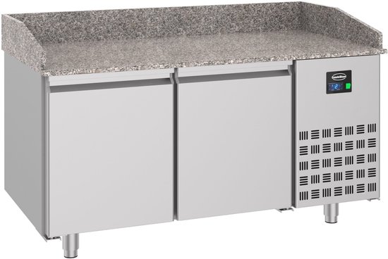 Combisteel Pizzawerkbank - 380L - 2 Deuren (en600x400) - -2°c/+8°c - 1550x800x1080mm