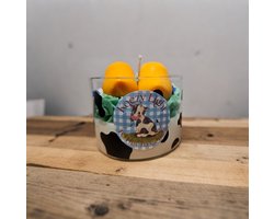 Koezy Light Klompkaars - kaars van Sojawas - 380 ml - Hollandse Sfeer in Glazen Pot - Origineel Cadeau-idee