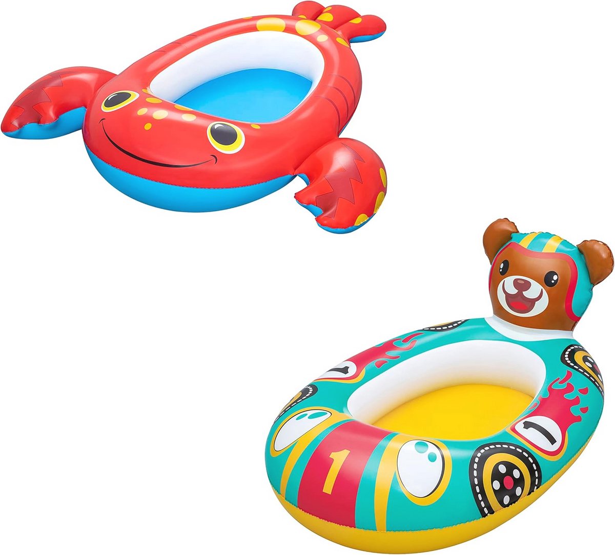 Opblaasboot voor Kinderen - PVC Speelgoed - 109 x 69 cm - Geschikt voor Zwembad en Strand - Veilig Speelgoed vanaf 3 Jaar