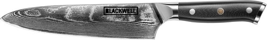 Blackwell Koksmes Japanse Stijl – 20 cm – 67 Lagen Damaststaal met VG10 Kern – Vlijmscherp & Perfect Gebalanceerd – Luxe Handvat – Geschikt voor Professioneel en Thuisgebruik