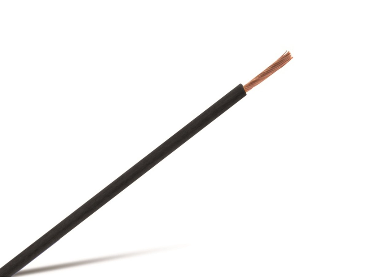 RAUTRONIC Draad H07V-K 10 mm², 10 m, zwart