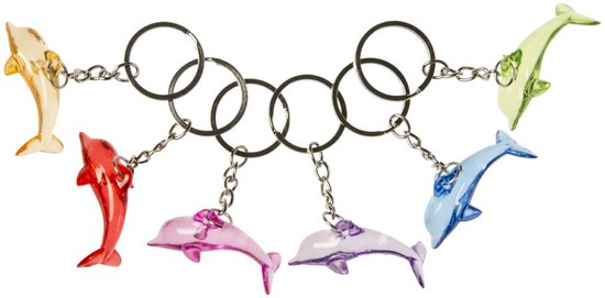 Lg-imports Sleutelhanger Dolfijn Junior 4,2 Cm Oranje