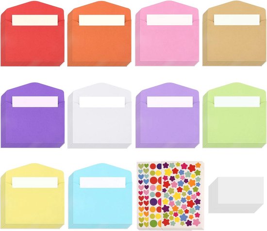 Aanbieding: 10x Clairefontaine gekleurde enveloppen intens rood EA5/6